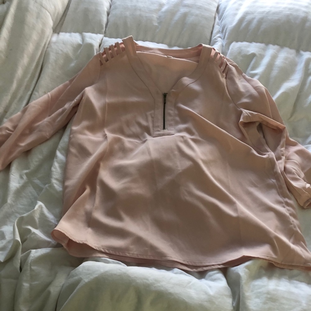 Charming Charlie Blush Blouse